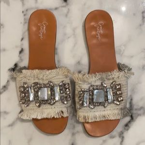 DSW bedazzled sandals